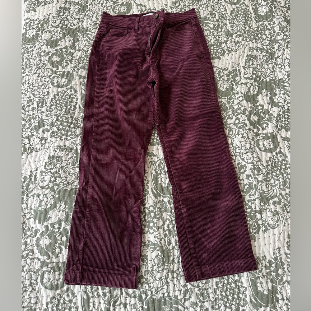 Loft Straight Leg Corduroy Pants